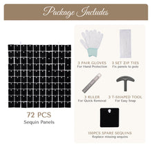 Load image into Gallery viewer, Yescom 10'x8' Sequin Shimmer Wall Backdrop (Sturdy Stand Included)