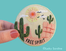 Load image into Gallery viewer, "Free Spirit" Desert Scene Embroidered Patch