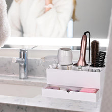 Load image into Gallery viewer, Yescom Hair Dryer Holder with Drawer Wall Mount Acrylic