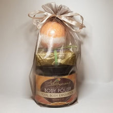 Load image into Gallery viewer, Luxurious Bath Set: Body Polish, Bath Bomb &amp; Soap - Mango