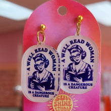 Load image into Gallery viewer, "A Well Read Woman..." Earrings