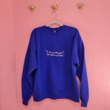 Load image into Gallery viewer, Dancing Through The Lightning Strikes Eras Embroidered Tops