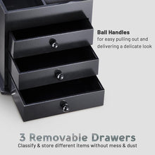 Load image into Gallery viewer, Yescom Jewelry Organizer Box with Mirror Ring Bracelet Necklace