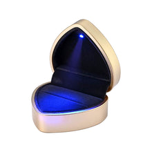 Load image into Gallery viewer, Yescom Engagement Ring Box with Light Heart Shaped