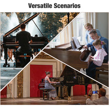 Load image into Gallery viewer, Yescom Piano Bench Leather Seat Adjustable-Height w/ Storage