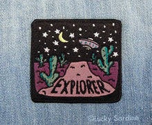 Load image into Gallery viewer, "Explorer" UFO Desert Nightscape Embroidered Patch