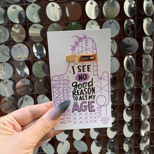 Load image into Gallery viewer, "Admit One" Carnival Ticket Enamel Pin on Gift Card