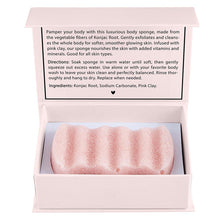 Load image into Gallery viewer, Blush Pink Konjac Body Sponge | All-Natural Scrub Sponge Detoxify Exfoliate Skin