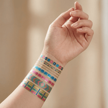 Load image into Gallery viewer, Bracelet Pack Temporary Tattoo Set | 8 Tattoos on a Single Sheet