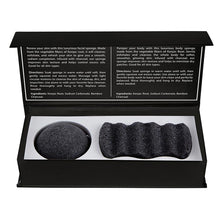 Load image into Gallery viewer, Charcoal Konjac Sponge Set | Detoxify Exfoliate Skin Care