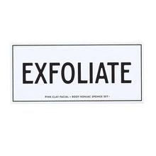 Load image into Gallery viewer, "EXFOLIATE" White Konjac Giftable Sponge Set | Detoxify Exfoliate Skin Care