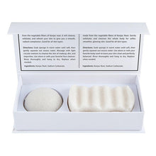 Load image into Gallery viewer, "EXFOLIATE" White Konjac Giftable Sponge Set | Detoxify Exfoliate Skin Care