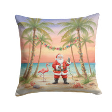 Load image into Gallery viewer, Santa Claus Decorating Palm Tree Christmas Throw Pillow