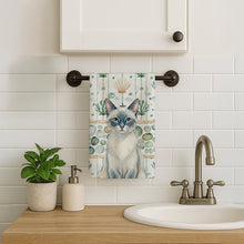 Load image into Gallery viewer, Blue Point Cat Coastal Sea Glass Kitchen Towel
