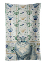 Load image into Gallery viewer, Persian Blue Cat Coastal Sea Glass Kitchen Towel