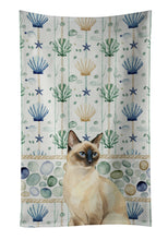 Load image into Gallery viewer, Seal Point Cat Coastal Sea Glass Kitchen Towel