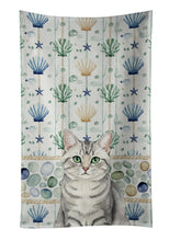 Load image into Gallery viewer, Silver Mackerel Tabby Cat Coastal Sea Glass Kitchen Towel