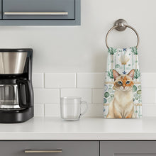 Load image into Gallery viewer, Tortie Point  Cat Coastal Sea Glass Kitchen Towel