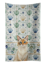 Load image into Gallery viewer, Tortie Point  Cat Coastal Sea Glass Kitchen Towel