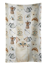 Load image into Gallery viewer, Cream Point Cat Coffee Time Kitchen Towel