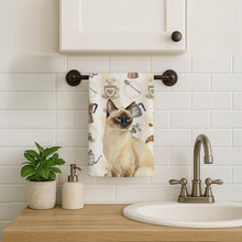 Load image into Gallery viewer, Seal Point Cat Coffee Time Kitchen Towel