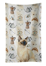 Load image into Gallery viewer, Seal Point Cat Coffee Time Kitchen Towel