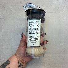 Load image into Gallery viewer, Facial Konjac Sponges Ivory in a Tube | Giftable Skincare Beauty Kit Set