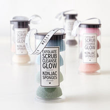 Load image into Gallery viewer, Facial Konjac Sponges Ivory in a Tube | Giftable Skincare Beauty Kit Set