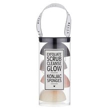 Load image into Gallery viewer, Facial Konjac Sponges Ivory in a Tube | Giftable Skincare Beauty Kit Set