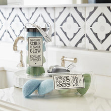 Load image into Gallery viewer, Facial Konjac Sponges in Beach Ombre Tube Pack | Giftable Skincare Beauty Kit Set