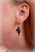 Load image into Gallery viewer, …Ready for It? Titanium Snake Charm Earrings