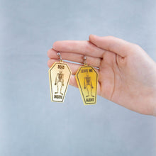 Load image into Gallery viewer, "Dead Inside" Tombstone Earrings