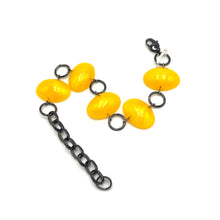Load image into Gallery viewer, Yellow Jelly Bean Stations Bracelet