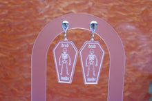Load image into Gallery viewer, "Dead Inside" Tombstone Earrings