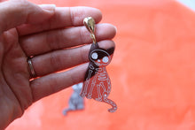 Load image into Gallery viewer, "Bone to be Wild" Cat Earrings