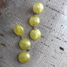 Load image into Gallery viewer, Yellow Aura Glow Tri Dot Drop Earrings