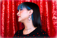 Load image into Gallery viewer, Yours Truly-Heart Pearl Dangle Earrings