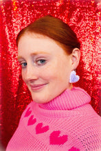 Load image into Gallery viewer, "Love Thy Self" Heart Earrings