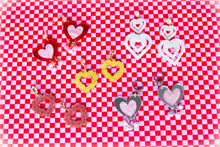 Load image into Gallery viewer, Yours Truly-Heart Pearl Dangle Earrings