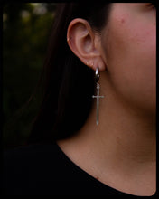Load image into Gallery viewer, Zorro's Sword - Titanium Charm Earrings