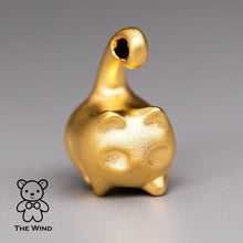 Load image into Gallery viewer, You Have the Balls - Adorable Kitty Cat Pendant Necklace 24K Yellow Gold