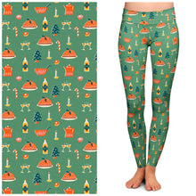 Load image into Gallery viewer, "Festive Feast" Buttery Soft Leggings by Lipstick &amp; Chrome