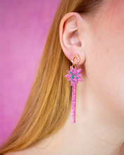 Load image into Gallery viewer, "For Good" Pink and Green Statement Earrings