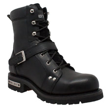 Load image into Gallery viewer, Commandsole 6" Black Biker Leather Boot