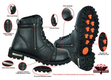 Load image into Gallery viewer, Men's 6'' Side Zipper Plain Toe Boot W/Perforation