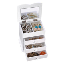 Load image into Gallery viewer, Yescom Jewelry Organizer Box with Mirror Ring Bracelet Necklace