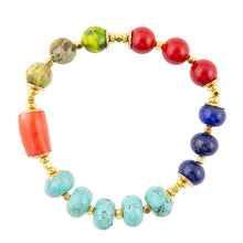 Load image into Gallery viewer, Zion Multi-Color Chunky Stretch Bracelet